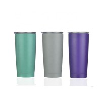 stainless steel tumbler 20oz,Travel Insulated Tumblers - Powder Coated Tumbler - Double Walled Stainless Steel Vacuum Insulated